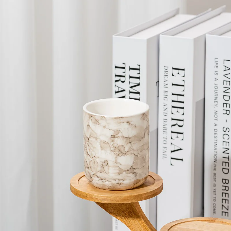 Home Decor Elegant Glazed Ceramic Candle Jar 4oz Candle Ceramic Vessel for Candle Making