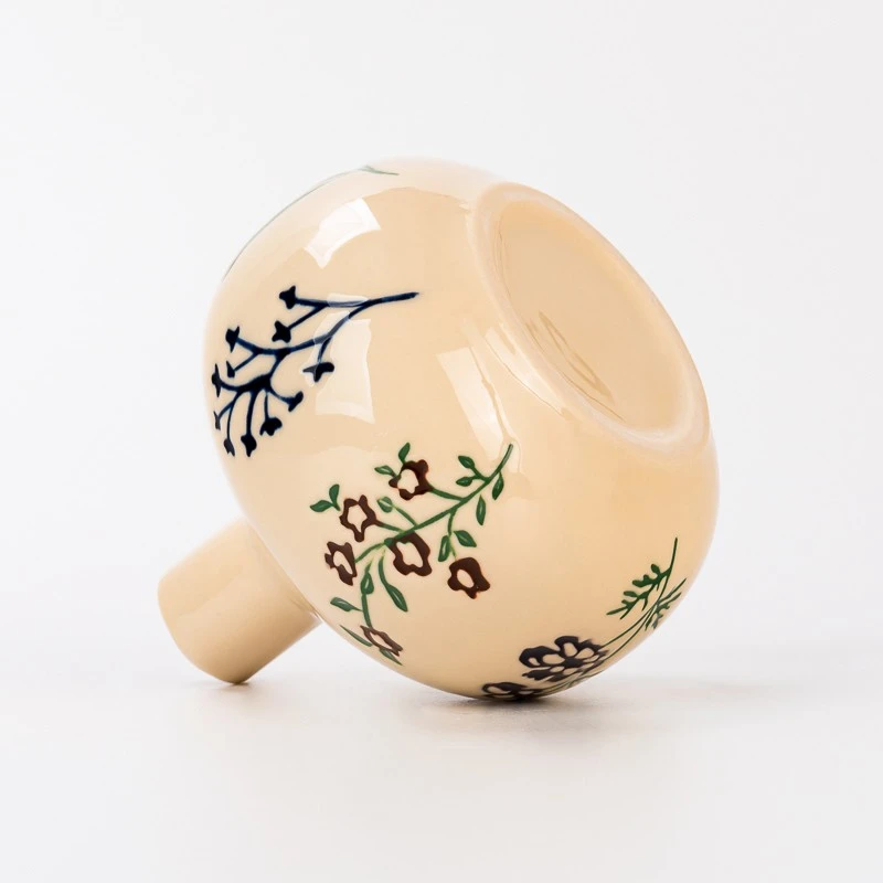 Elegant Glazed Ceramic Reed Diffuser Empty Bottle for Home Fragrance