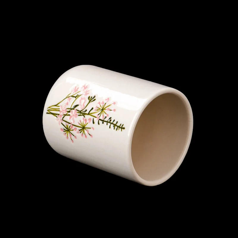 Wholesale Ceramic Candle Jar Empty Clay Container Vessel Home Decor