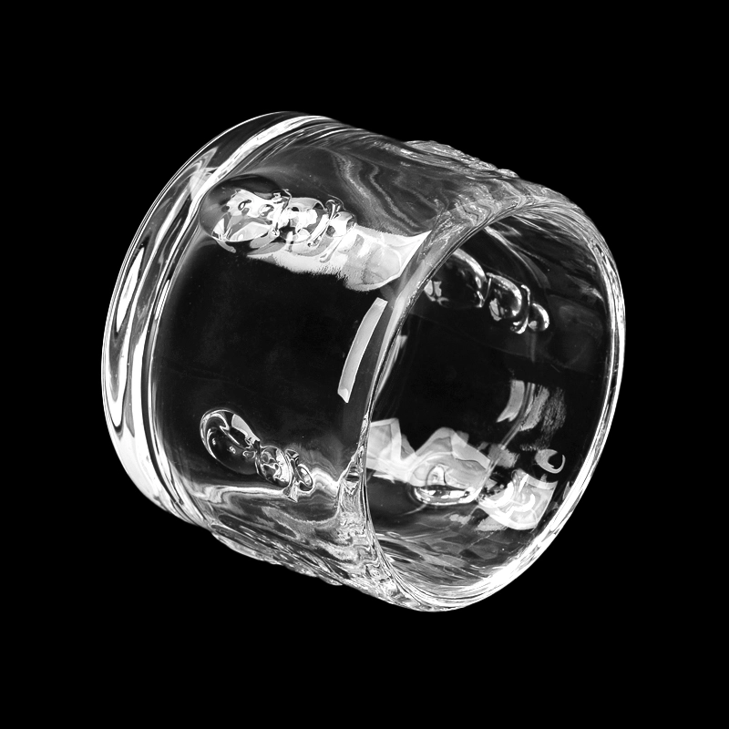 New Arrival Snowman Pattern Glass Vessel 328ml Scented Candle Jar for Wholesaling