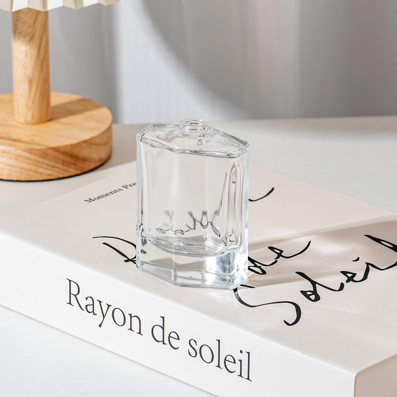 Unique Shape Glass Custom Color 55ml Glass Perfume Bottle for Home Fragrance