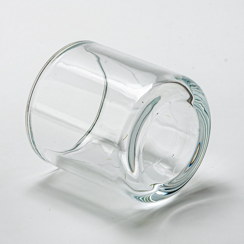 Wholesale Thick Wall Custom Color Glass Jar Empty Candle Glass Vessel