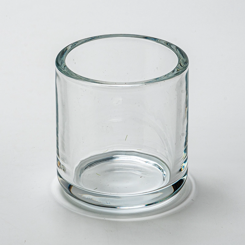 Wholesale Thick Wall Custom Color Glass Jar Empty Candle Glass Vessel