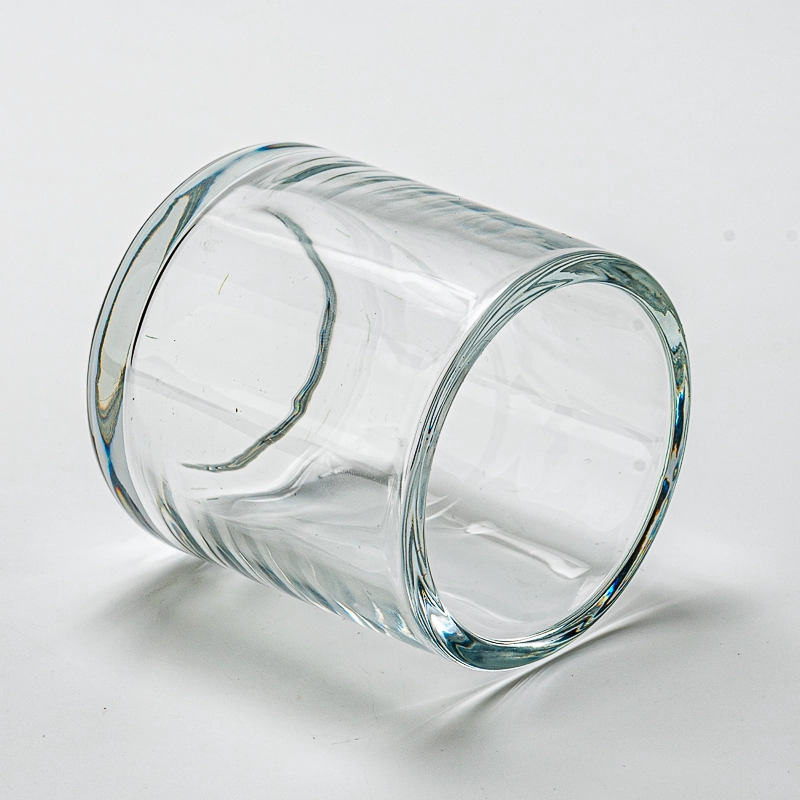 Wholesale Thick Wall Custom Color Glass Jar Empty Candle Glass Vessel