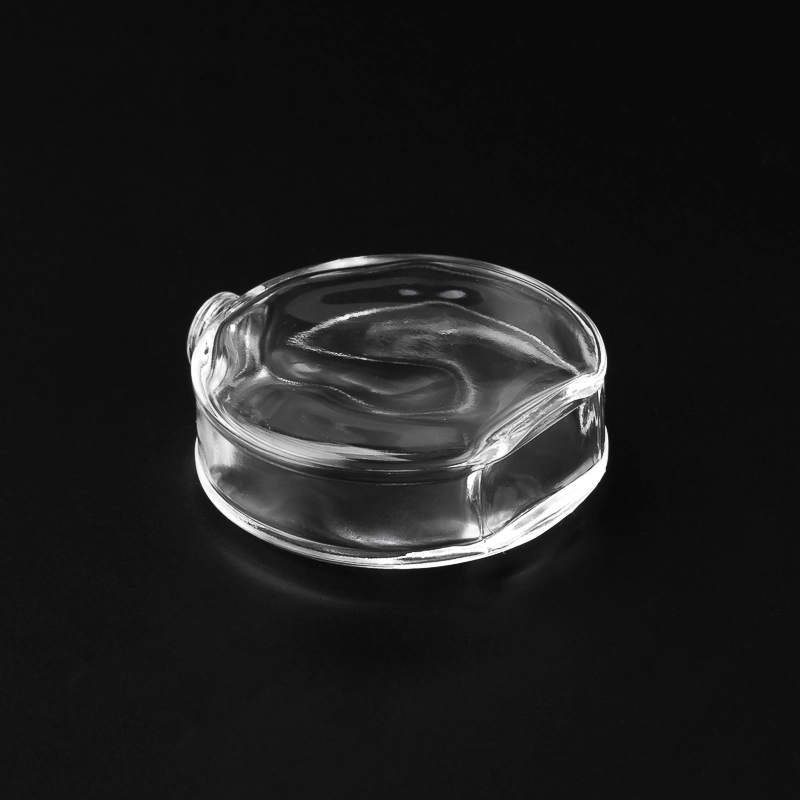 Luxury Empty Clear Transparent Flat Crimp Glass Perfume Bottle 