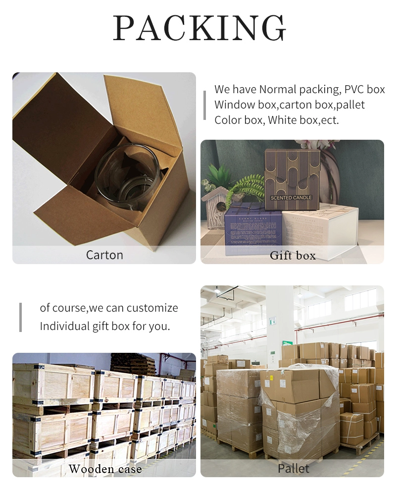 Wholesale Simple Straight Body Clear Glass Candle Jars