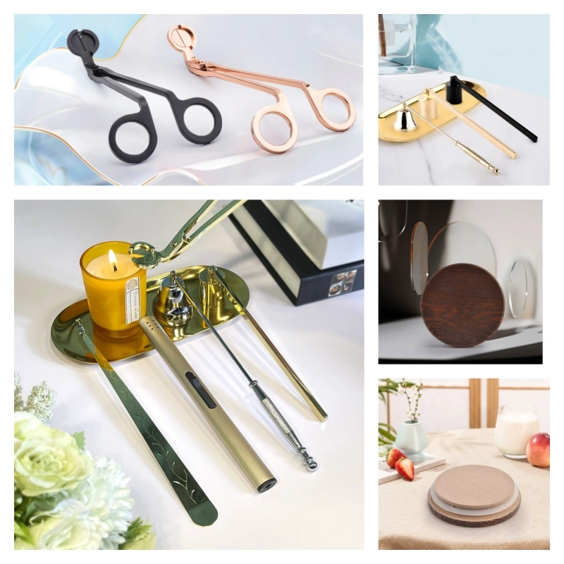 Wholesale Simple Straight Body Clear Glass Candle Jars