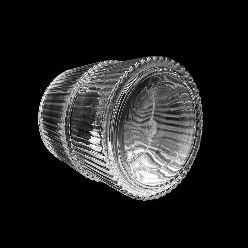 Large Capacity Christmas Tree Style Glass Candle Vessel for Festive Home Decoration