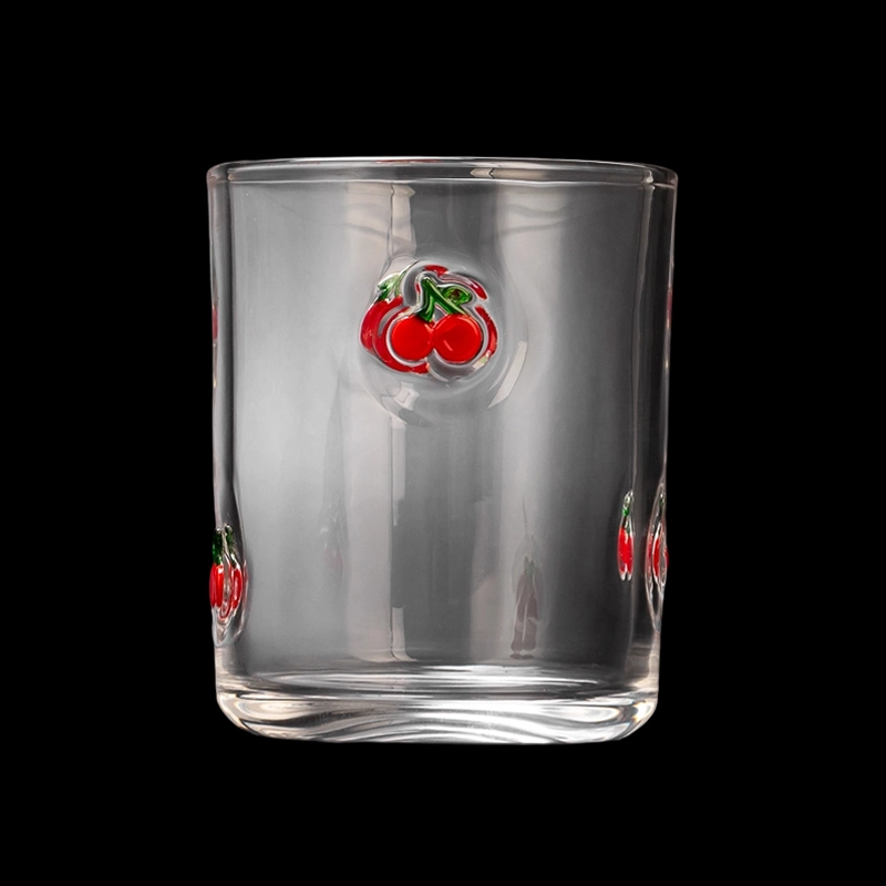 Embossed Relief Glass Candle Jar with Decorative Pattern Reusable Container for Scented Candles and Home Decor