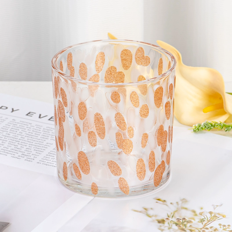 Large Capacity Reusable Transparent Glass Cylinder Jar Scented Candles Home Fragrance Modern Decor Display