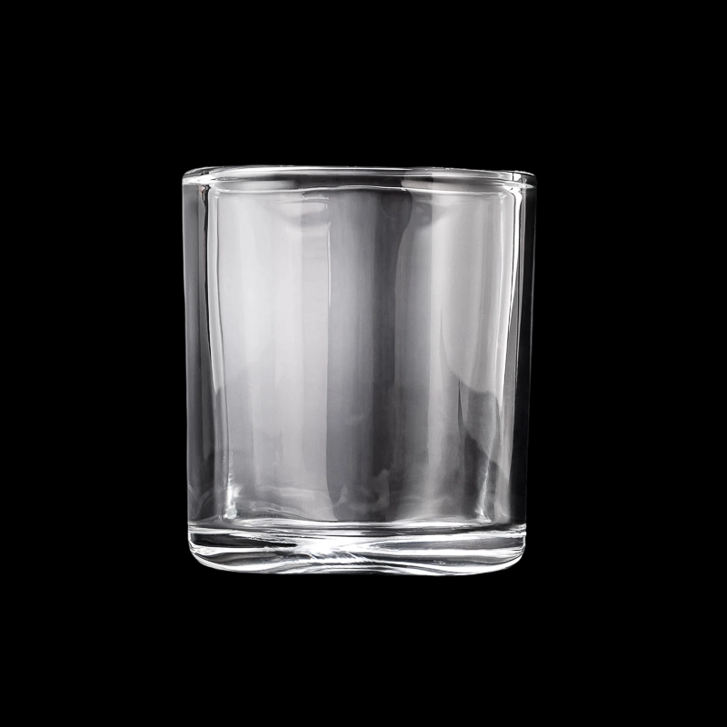 Elegant Custom Color & Logo Durable Glass Candle Jar 8oz Vessel High Quality Recyclable Candle Holder for Candles Making
