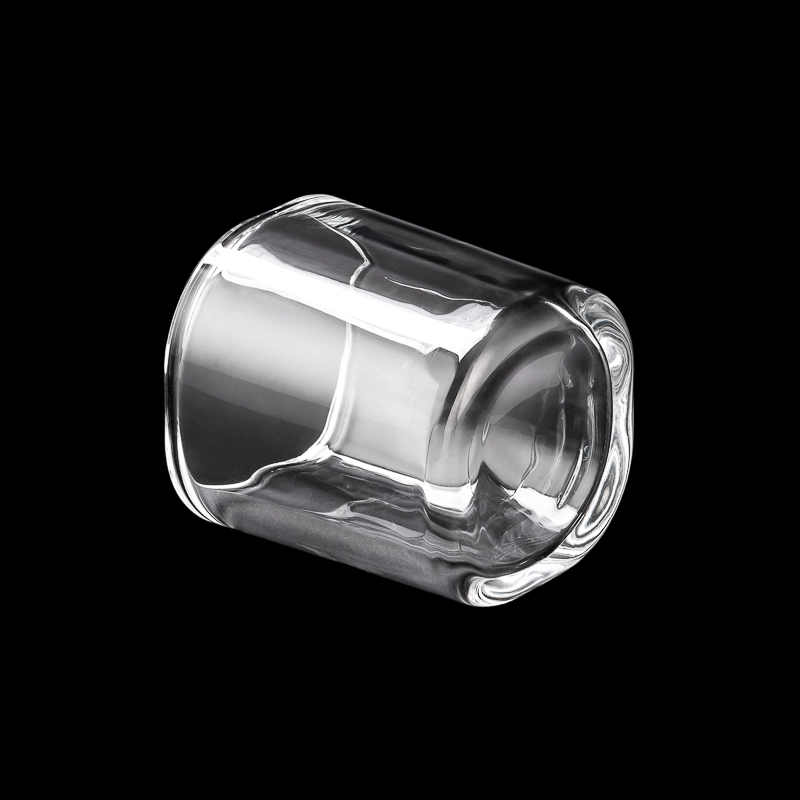 Elegant Custom Color & Logo Durable Glass Candle Jar 8oz Vessel High Quality Recyclable Candle Holder for Candles Making