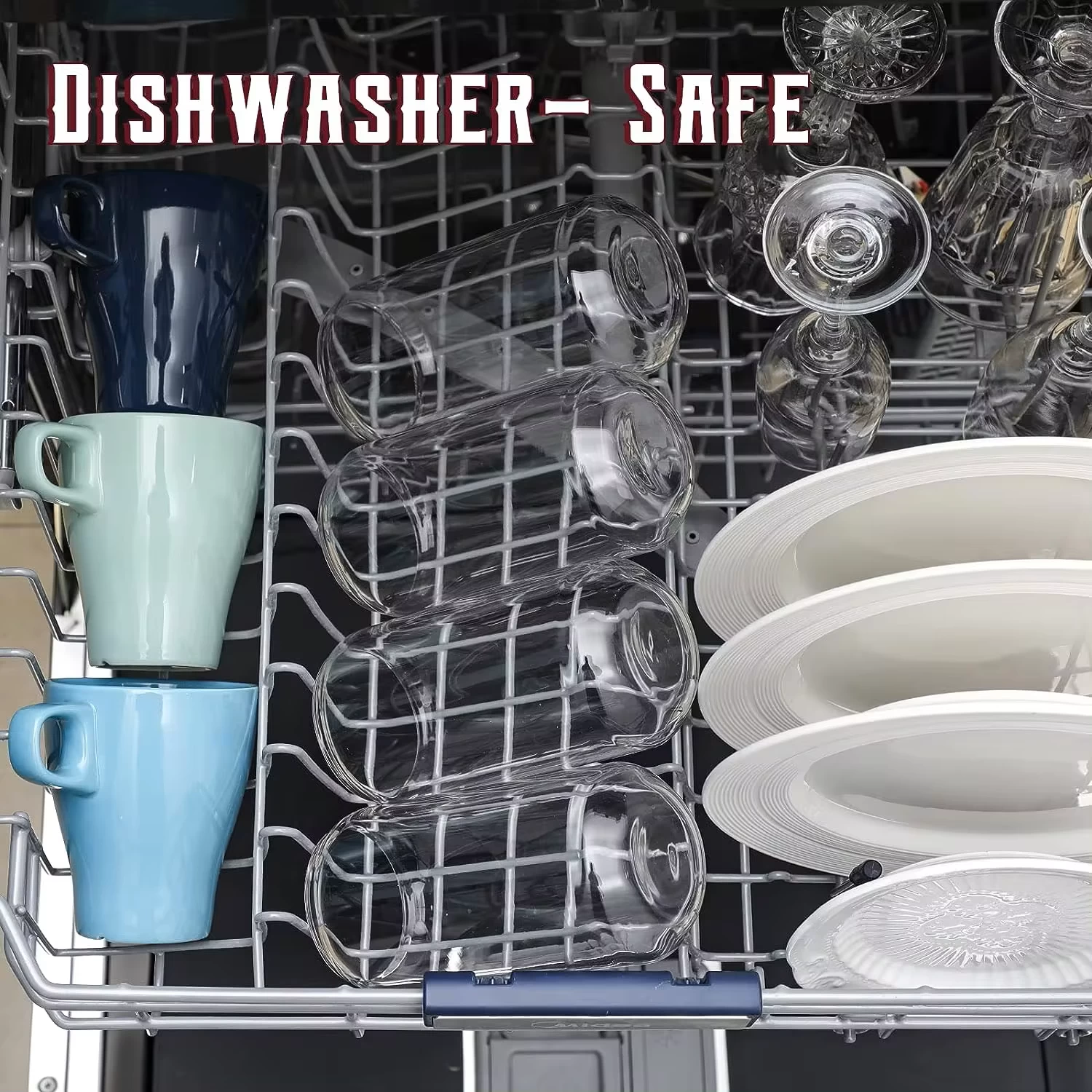 dishwasher-safe banner for wine glass