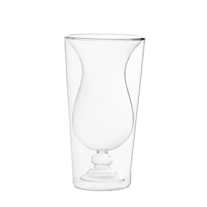 250ml 8.5oz Insulated glass double wall latte glass tumbler for coffee