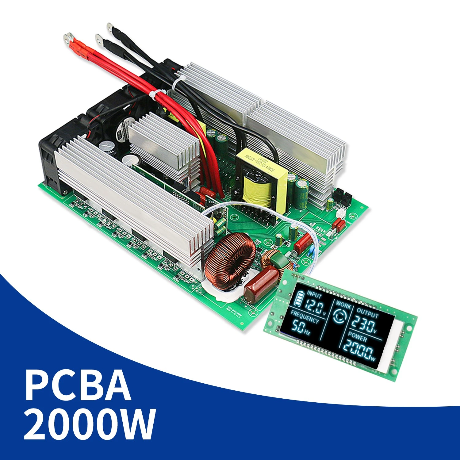 China DC 12V/24V/48V to AC 120V/220V 2000W Inverter PCBA manufacturer