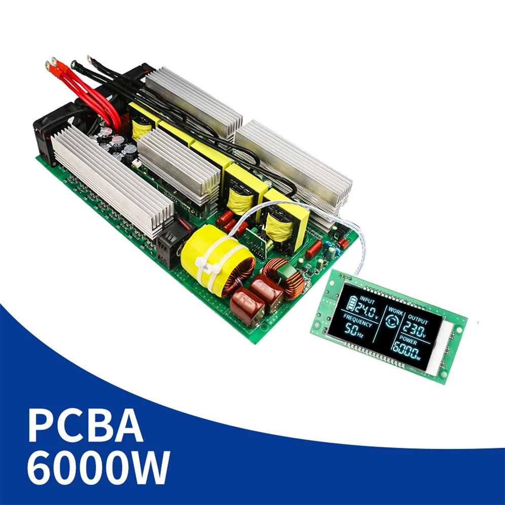 China DC 24V/48V to AC 220V 6000W Inverter PCBA manufacturer