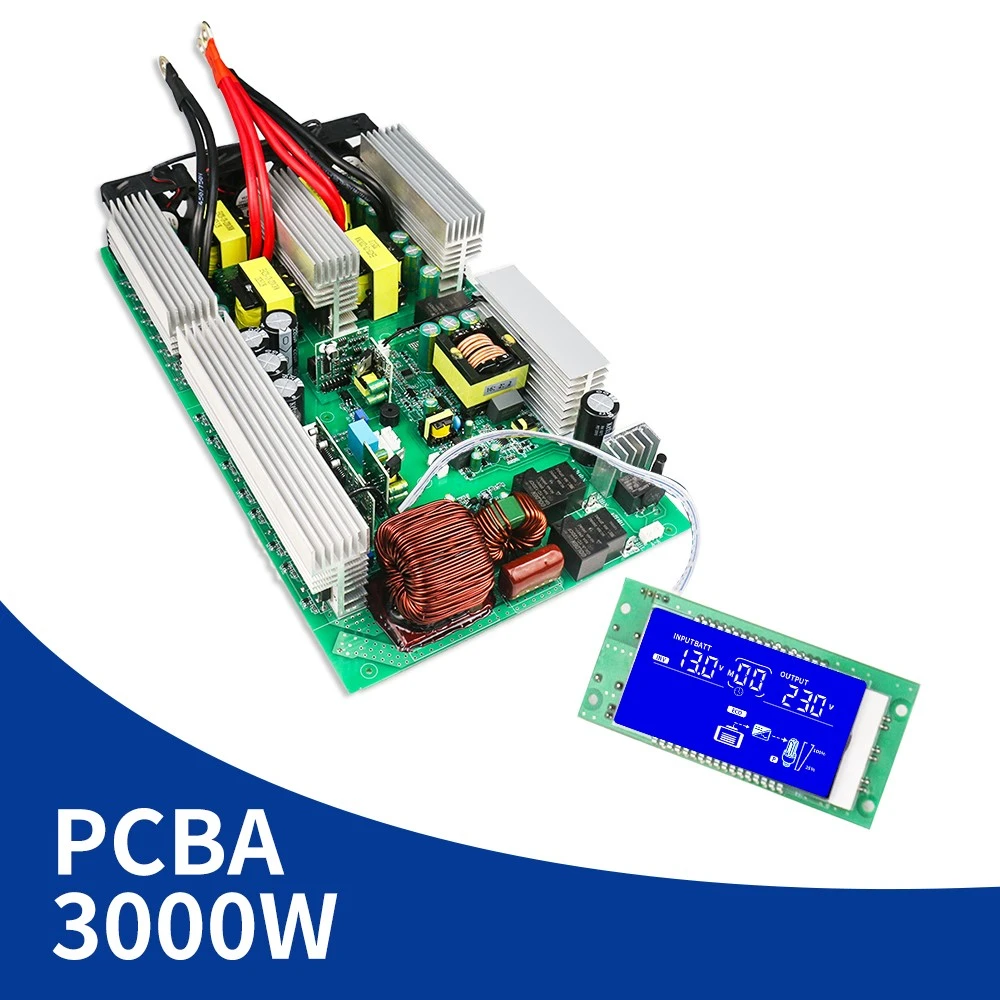 China DC 12V/24V/48V to AC 220V 3000W UPS Inverter PCBA manufacturer