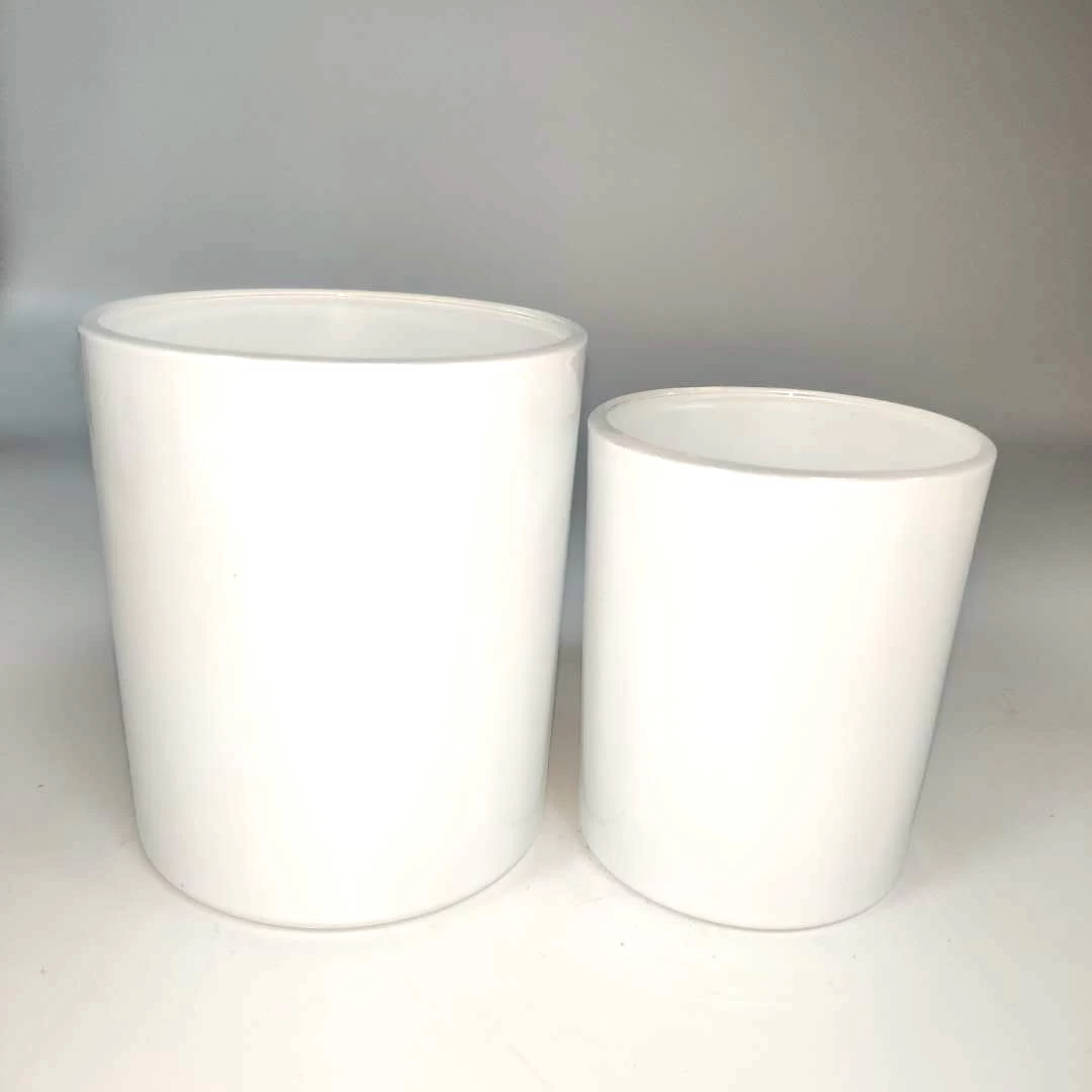 Glossy White Glass Stoples Untuk Membuat Lilin 400ml