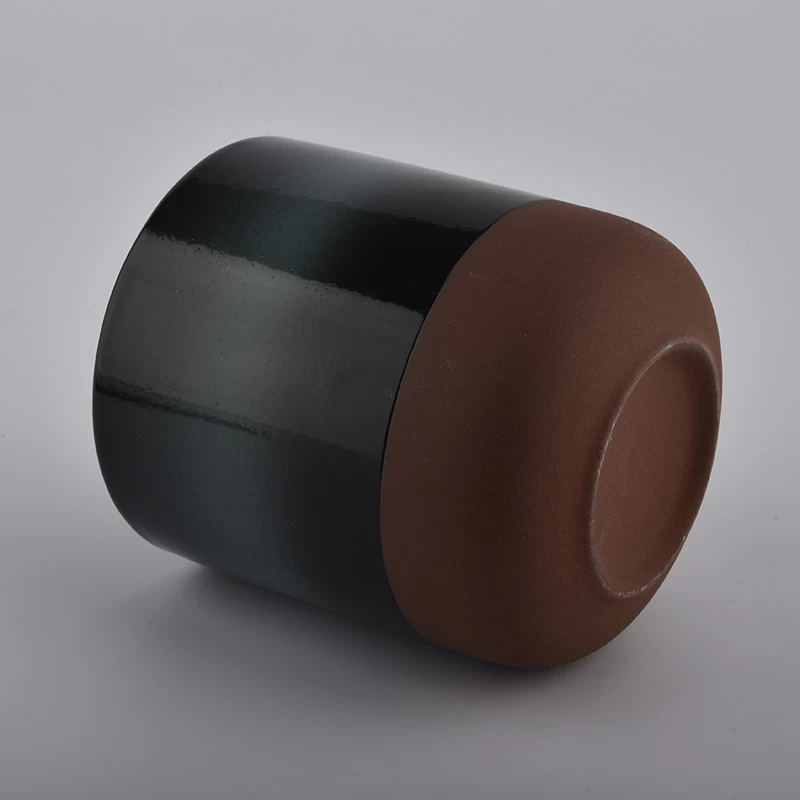 Portacandele in ceramica multicolore per candele profumate