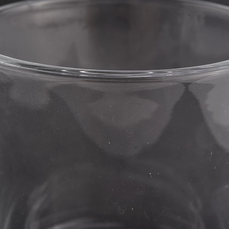 14oz umferð botn gler kerti krukkur fyrir heimili kerti