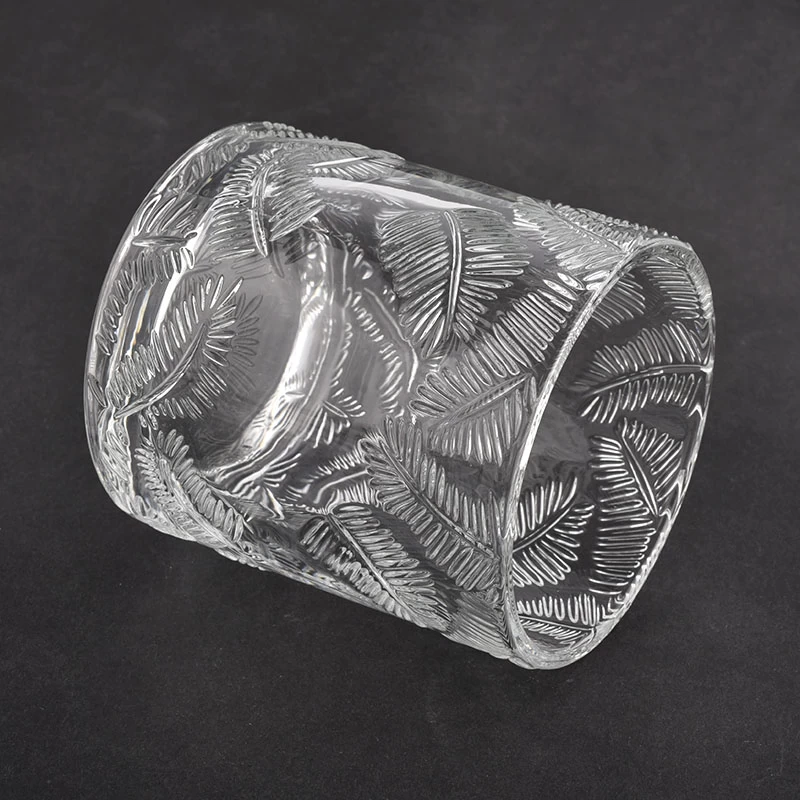 300ml Luxus-kundenspezifische Farbglas-Diamant-Effekt-Kerzenhalter mit Deckeln
