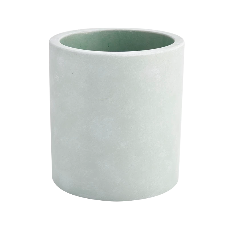 Custom colored 8oz 10oz 12oz 14oz concrete candle jars