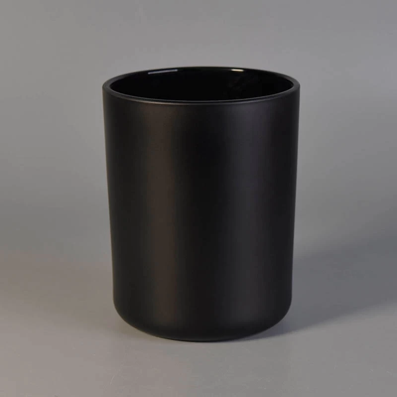Matte black,gold,rose gold 16oz glass candle jars wholesale