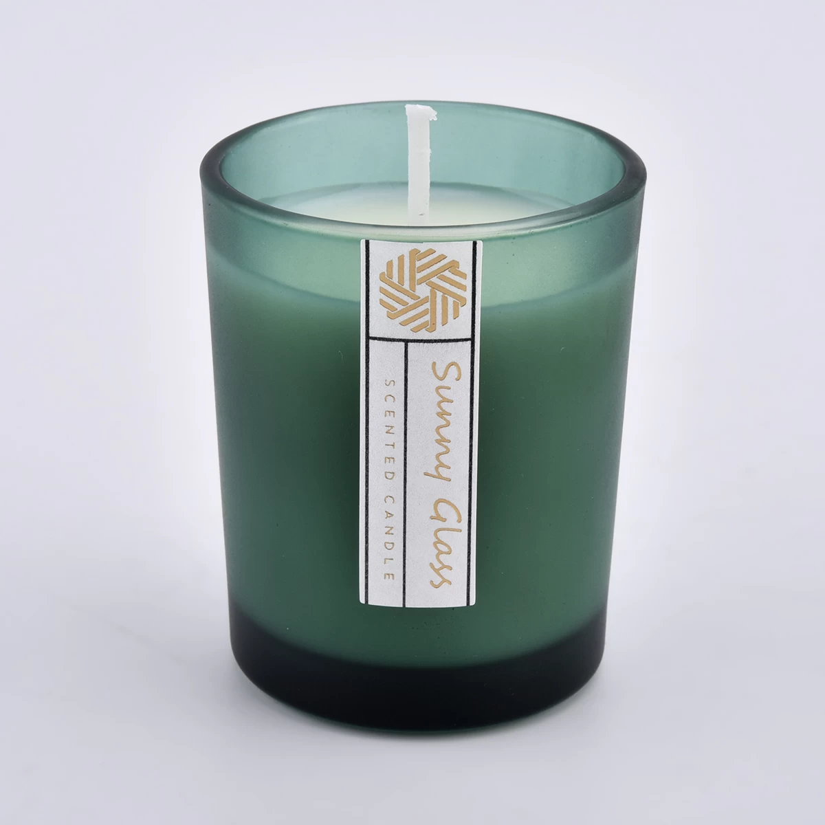 frosted color glass votive candle jars
