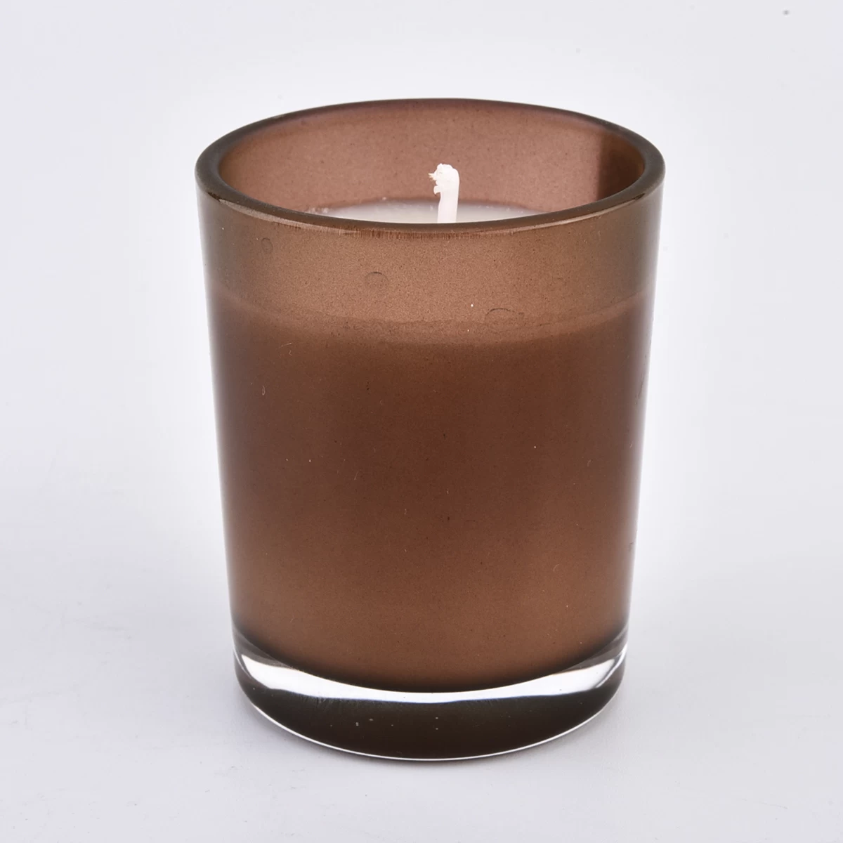 Newly design glass candle holder customized decoration for home deco
