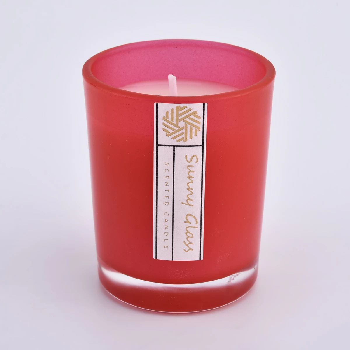 80ml spray customized color outside  glass candle holder for candle making