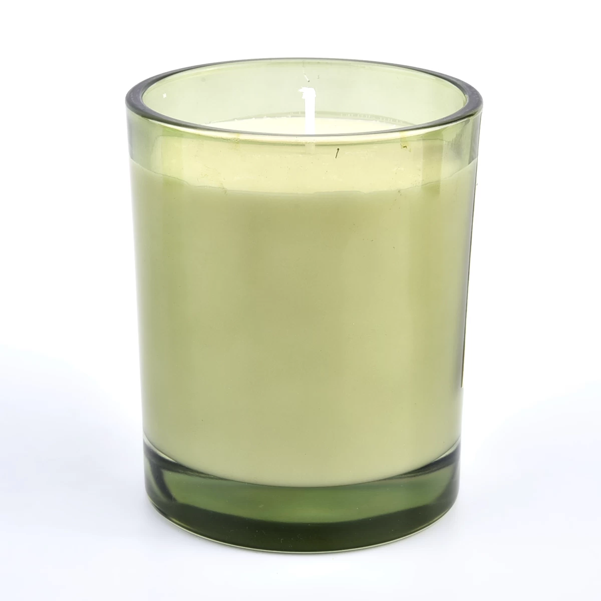 shiny glass candle vessels custom colors