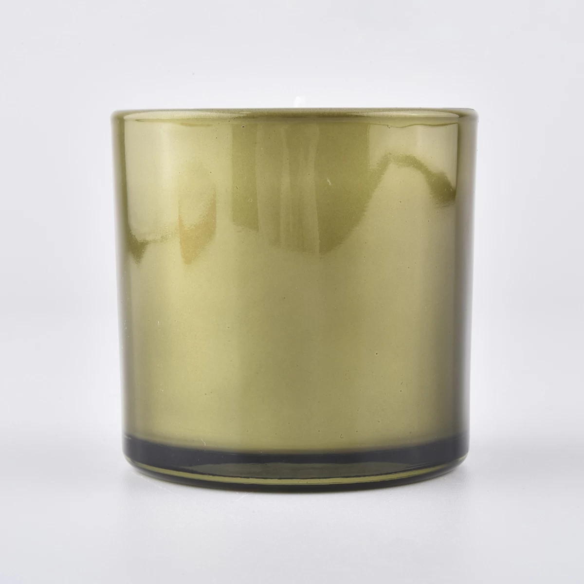pearl painting small glass candle jar