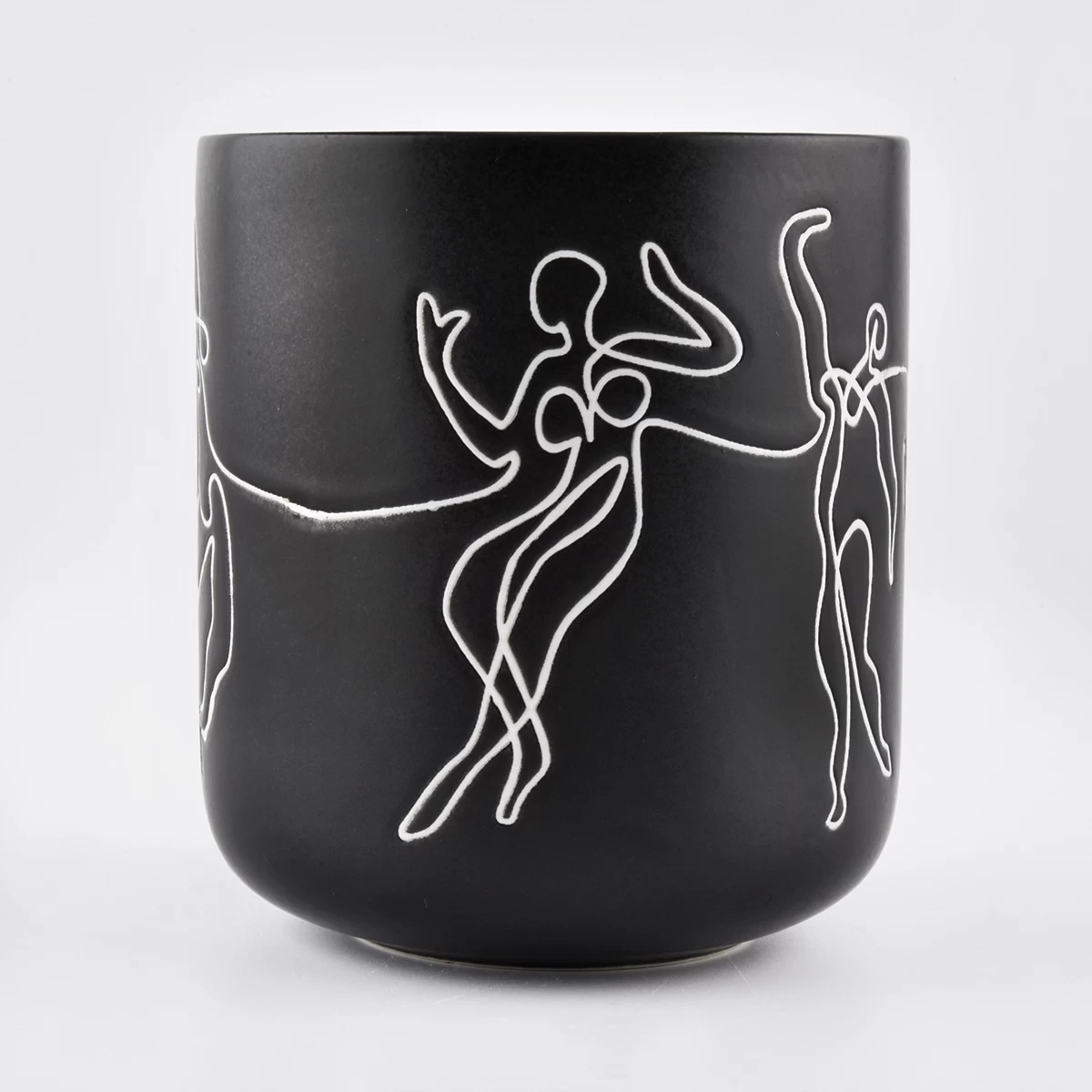 Unique Matte White Ceramic Candle Vessels - COPY - 1f20rh