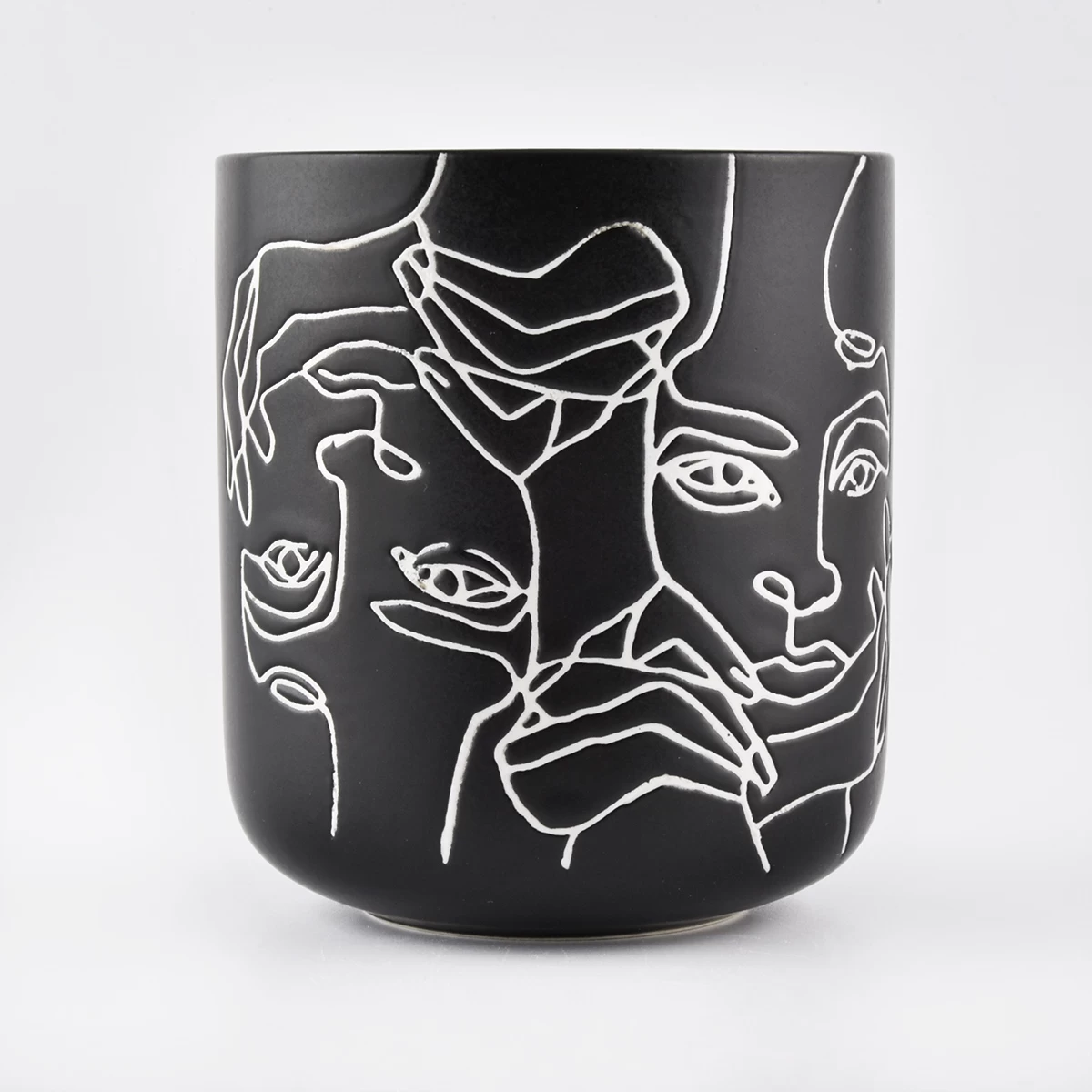 Unique Empty Ceramic Candle Vessels For Candle Making