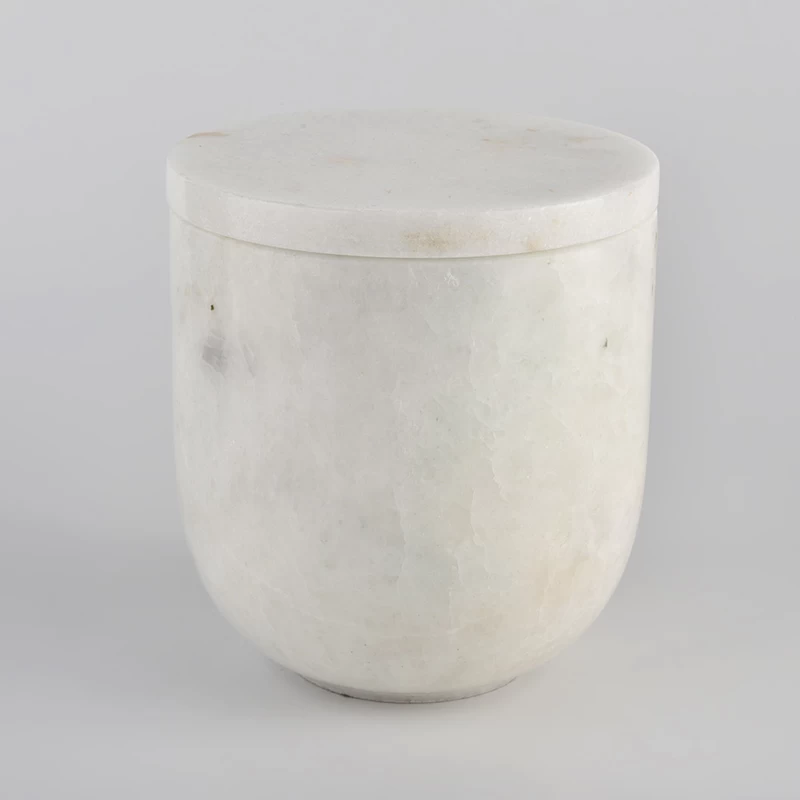 new round bottom marble candle jars and lids luxury candle containers 