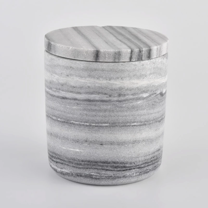 Marble gray cyliner candle holder for wholesale