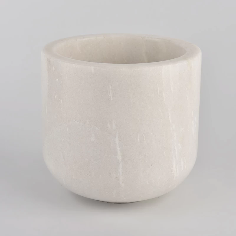 14oz 16oz marble white cyliner candle holder for wholesale