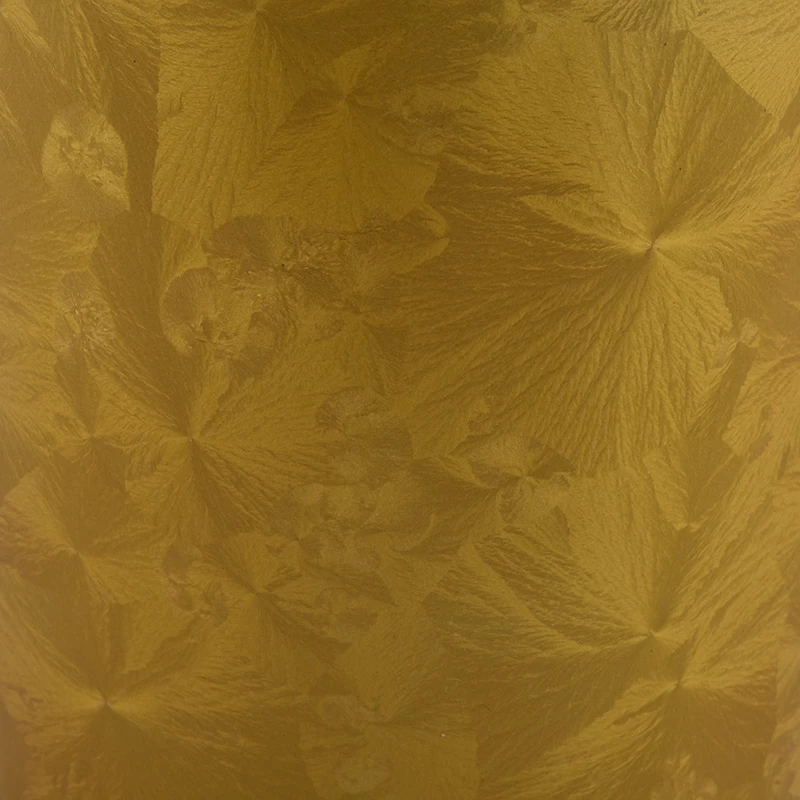 Mewah Electroplating Emas 300ml Silinder Kaca Jar dari Sunny Glassware