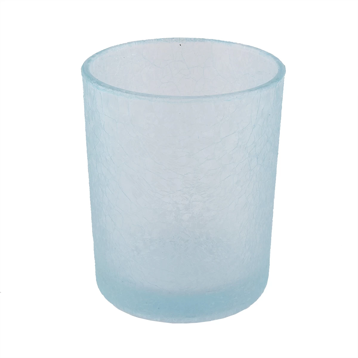 8oz customized cylinder glass candle jars with frosting finish