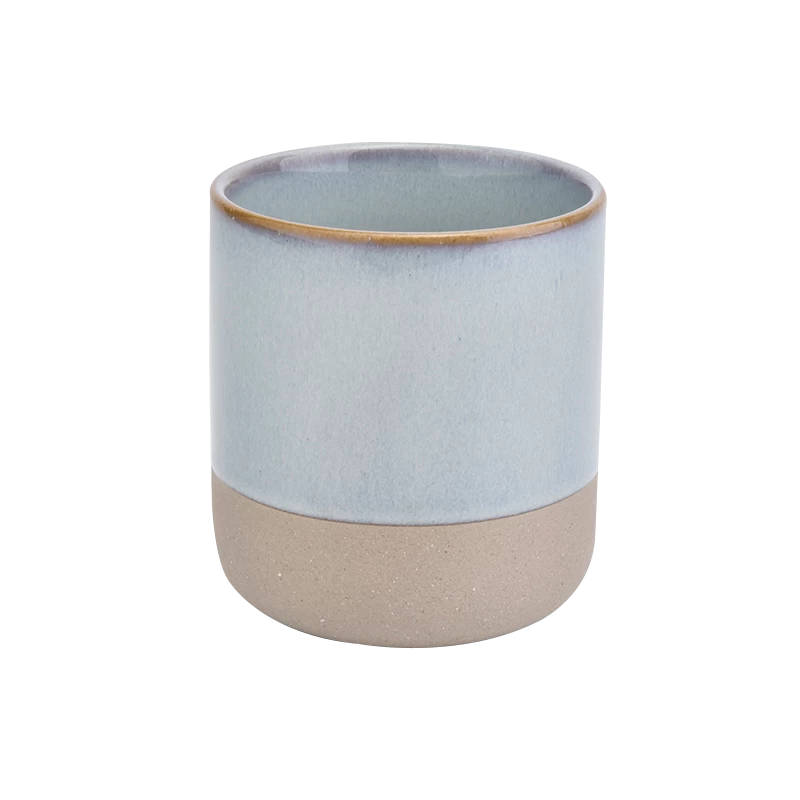 China Borcane ceramice rotunde personalizate pentru lumânări pentru casa de decor cu ridicata producător