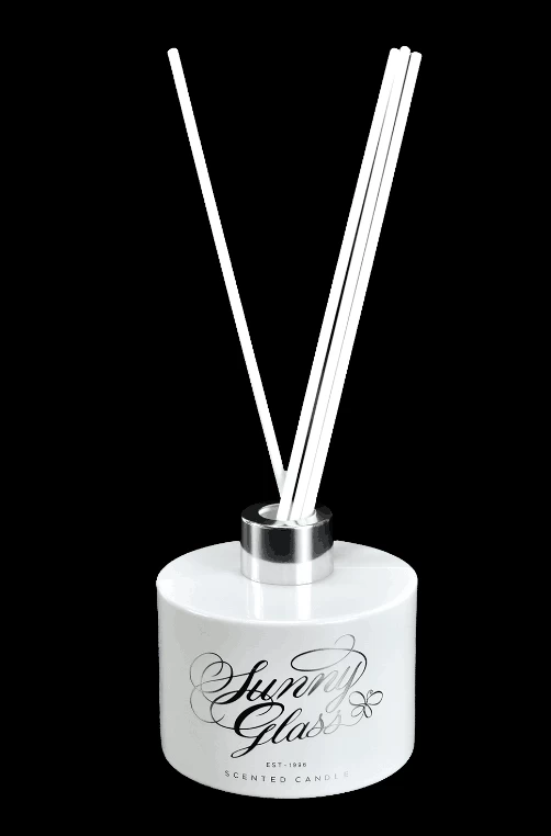 popular cylinder white glass candle jar custom logo 
