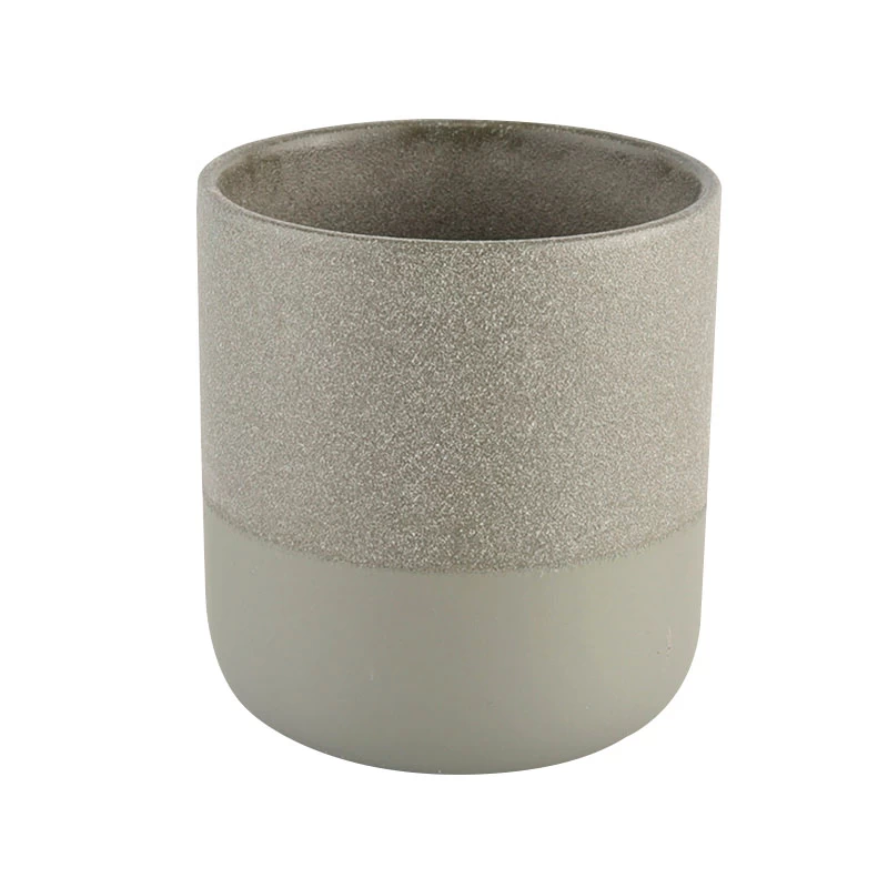 wholesale ceramic candle vessel solid jars for candle making 
