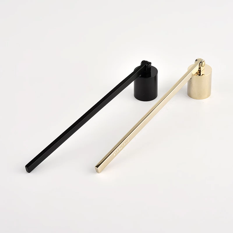 Luxury stainless steel black candle snuffer