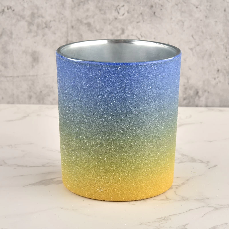 home decor new ombre style glass candle jar