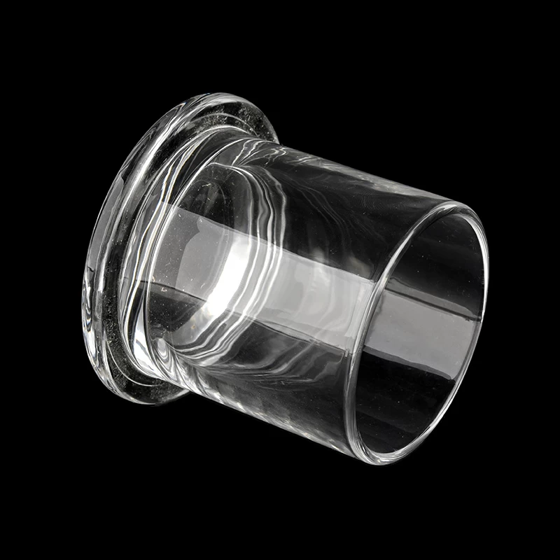 Pots à bougies en verre de 200 ml avec cloche en verre dôme en verre cloche en verre