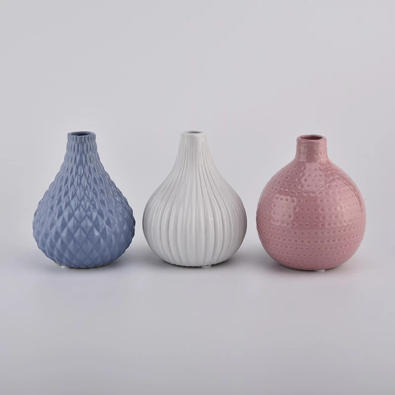 Newly design 410ml ceramic candle holder and match diffuser bottle for wholesale - COPY - k1q9iw
