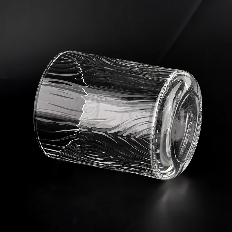 Large Glass Candle Vessels Three Wicks Glass Candle Jars Wholesale