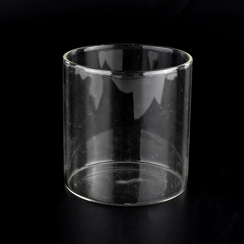Récipients en verre transparent vides de 12 oz pour le fabricant de bougies