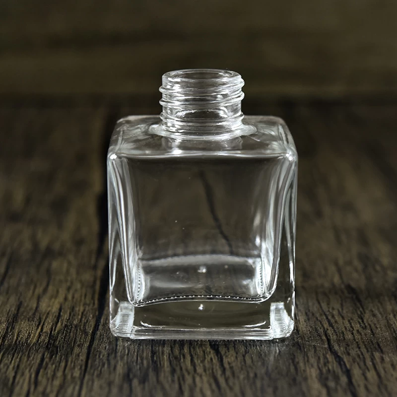 luxury 50ml square glass diffuer bottle