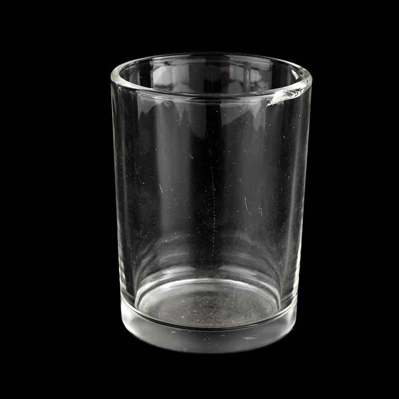 Les bougeoirs en verre à faible MOQ vendent en gros des pots de bougie en verre de cire de remplissage de 340 ml